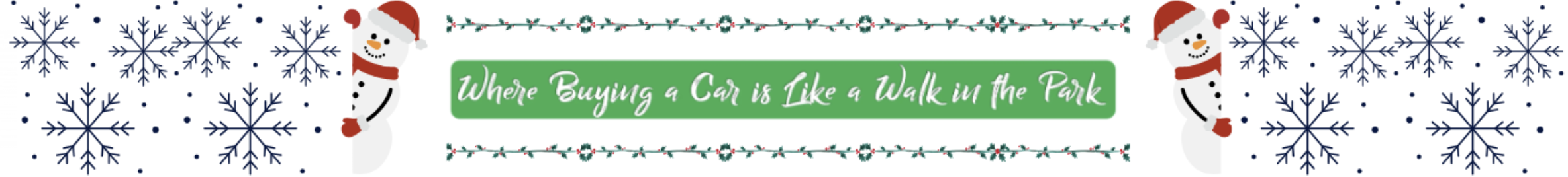 Where Buying a Car, is like a Walk in the Park.